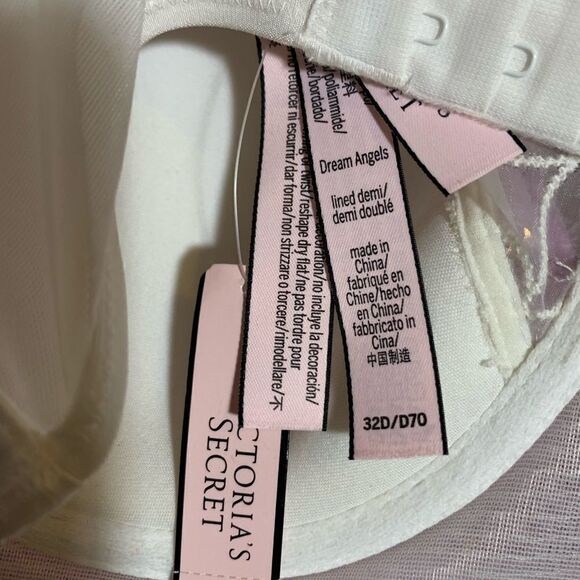 VS sequin high neck floral ivory bra - Picture 9 of 9